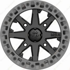 M31-05737 MSA M31 LOK2 Satin Black Matte Gray Ring  R15x7  4x137  диск колесный с бедлоком для квадроциклов BRP Can-Am