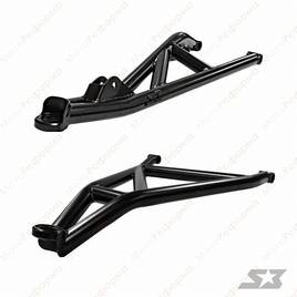 Комплект передних рычагов (верхниенижние) S3 Powersports для BRP Maverick X3 72  (черные)