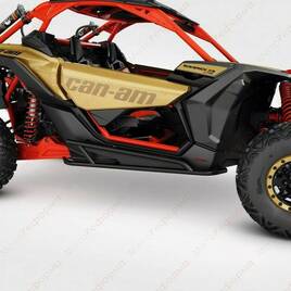 Защита порогов черная Can-Am Maverick X3