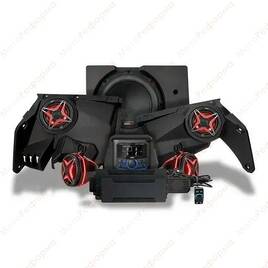 Аудио система SSV Works для Can-Am Maverick X3  5 speaker Plug and play RGB 6.5" Speakers/Kicker amps