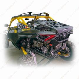 Полка подъемная задняя DRT для Can-Am Maverick R  (совместима с кофрами 53 и 63 литра)